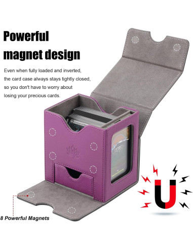 Caja de Barajas DICEEVIL para 120 Cartas con Cierre Magnético