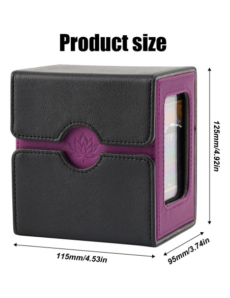 Caja de Barajas DICEEVIL para 120 Cartas con Cierre Magnético