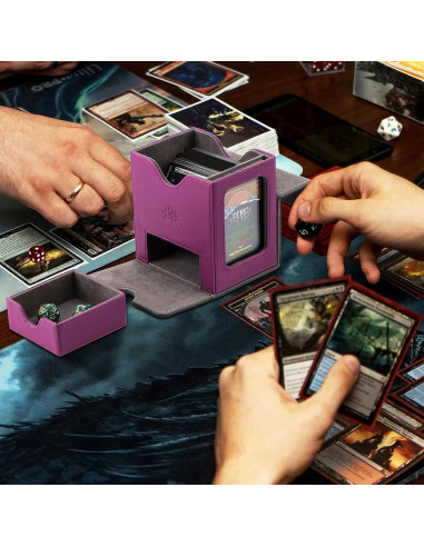 Caja de Barajas DICEEVIL para 120 Cartas con Cierre Magnético