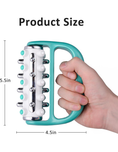Rodillo de Masaje Coolife para Liberación de Fascia 12.7cm Verde