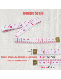 Cinta Métrica Flexible LOHUA Paquete de 24 Unidades 150cm 2