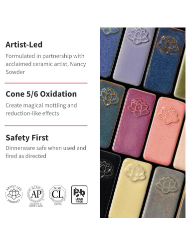 Conjunto de Esmalte Cerámico Speedball 12 Colores 4oz