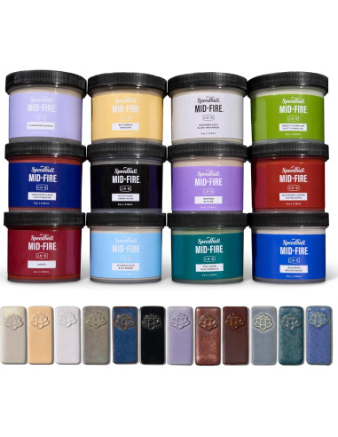 Conjunto de Esmalte Cerámico Speedball 12 Colores 4oz