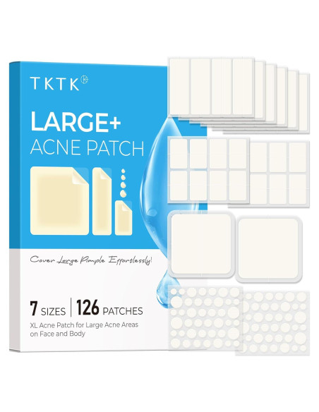 Parches para Acné TKTK - 126 Parches Hidrocoloides XL Parches para Acné TKTK - 126 Parches Hidrocoloides XL