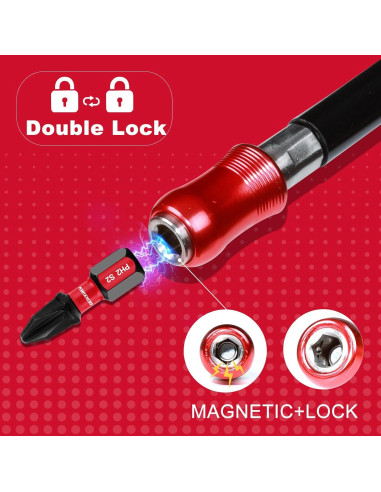 Soporte de Broca Flexible 300mm GEINXURN Eje Magnético