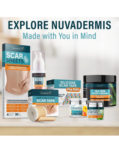 Parches de Silicona NUVADERMIS para Arrugas en la Frente - 6 Unidades