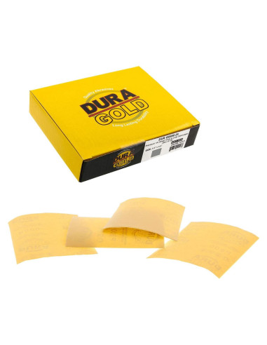 Papel de Lija Dura-Gold Premium 800 Granos 25 Hojas 11.43x13.97 cm