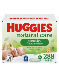 Toallitas Huggies Natural Care Sensitive 288 Unidades Sin Fragancia