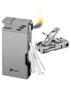 Encendedor de Tubos LIHTUN 5 en 1 Butano con Soporte y Herramientas