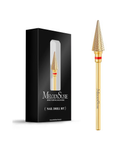 Broca de Uña Profesional MelodySusie Punta Cónica 2.38mm Dorado