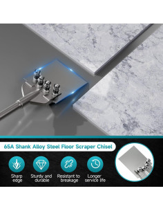 Cincel de Raspador de Piso YOSIGHT 15.24 cm Ancho 65A 2