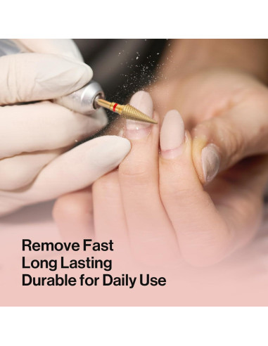 Broca de Uña Profesional MelodySusie Punta Cónica 2.38mm Dorado