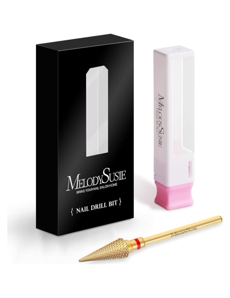 Broca de Uña Profesional MelodySusie Punta Cónica 2.38mm Dorado
