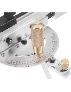 Medidor de Inglete ASCENDAS 450 mm Aluminio para Sierra de Mesa 2