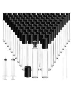 150 Botellas de Aceite Esencial Tideme 10ml Vidrio a Prueba de Fugas