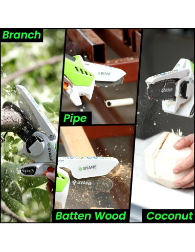 Cadena de Motosierra Mini Cortadora Byane 4" 1/4"LP .043 28 Eslabones