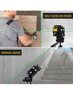 Nivel láser autocompensante Firecore F114G verde 25.5cm 2