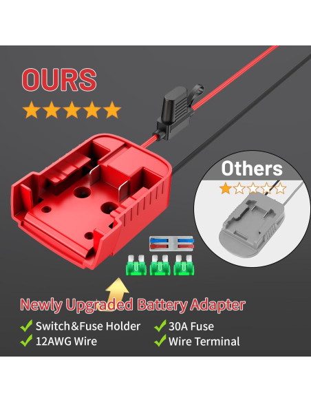 Adaptador de Batería Kzreect 18V para Proyectos RC con Interruptor