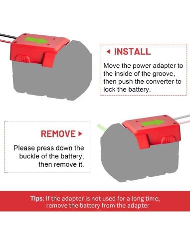 Adaptador de Batería Kzreect 18V para Proyectos RC con Interruptor