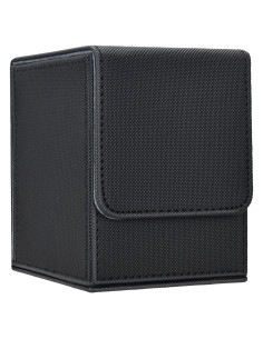 Caja de Deck Zettokete para 100 Cartas Doble Manga - Negro