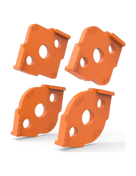 Plantillas de Router de Esquinas HXLPAY - 4 Paquetes R5 a R40