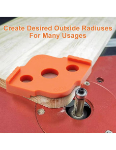 Plantillas de Router de Esquinas HXLPAY - 4 Paquetes R5 a R40 2