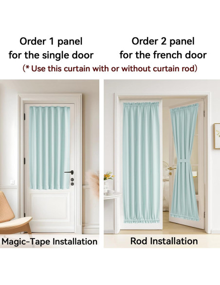 Cortina de Panel de Puerta Vatge Aqua 30.48x182.88 cm