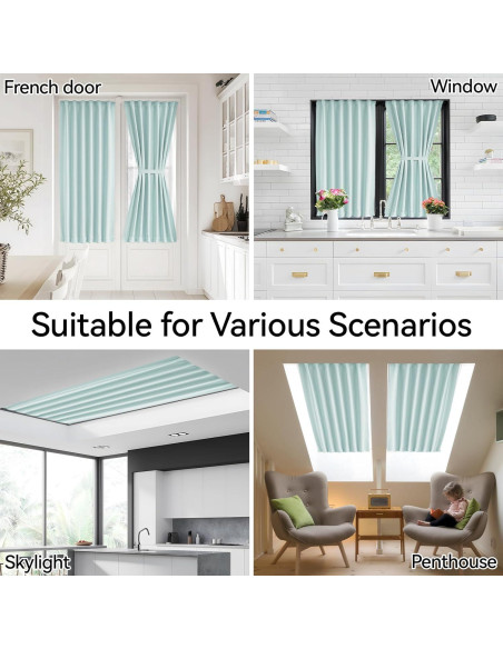 Cortina de Panel de Puerta Vatge Aqua 30.48x182.88 cm