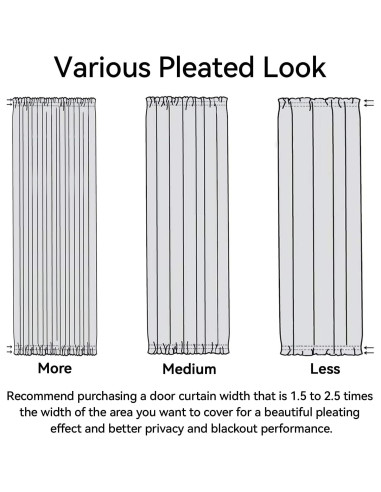 Cortina de Panel de Puerta Vatge Aqua 30.48x182.88 cm
