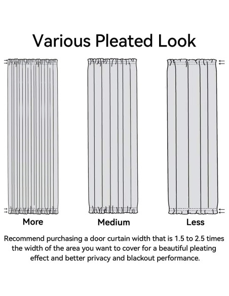 Cortina de Panel de Puerta Vatge Aqua 30.48x182.88 cm