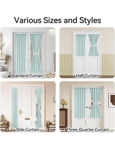 Cortina de Panel de Puerta Vatge Aqua 30.48x182.88 cm