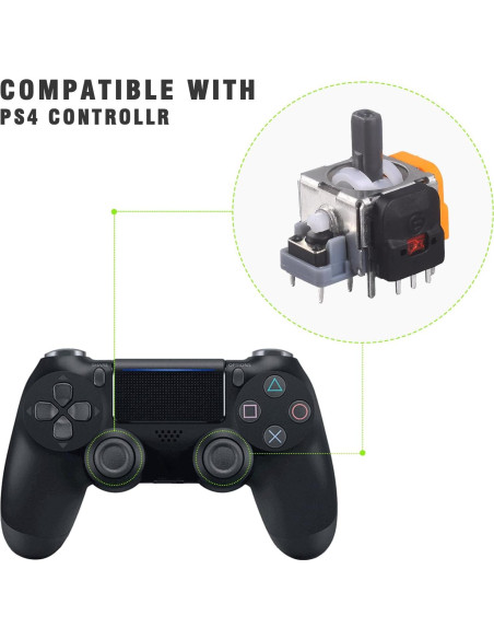 Reemplazo Joystick Analógico VGBUS Efecto Hall 10 Paquetes PS4