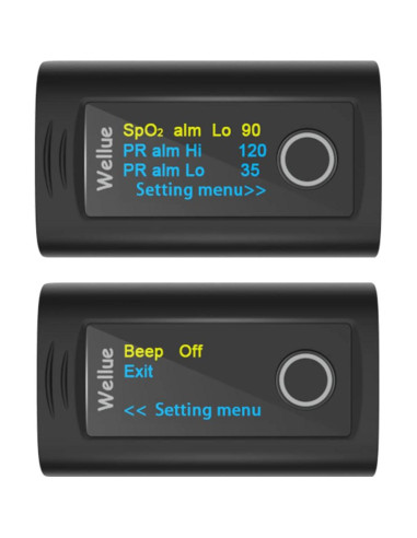 Oxímetro de Pulso Bluetooth Wellue PC-60FW, Medidor de O2