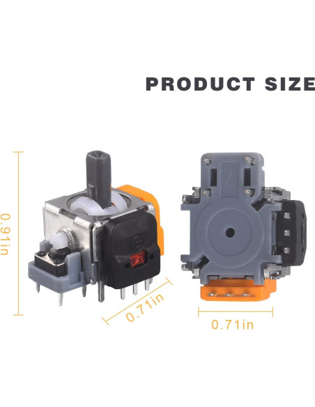 Reemplazo Joystick Analógico VGBUS Efecto Hall 10 Paquetes PS4