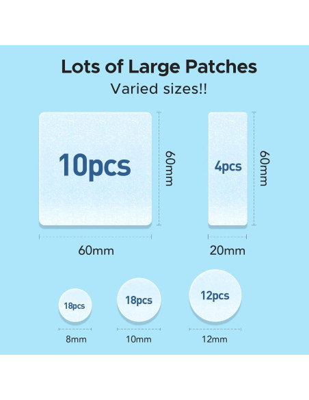 Parches para Granos XL TKTK 60 mm Hidrocoloide 62 Piezas