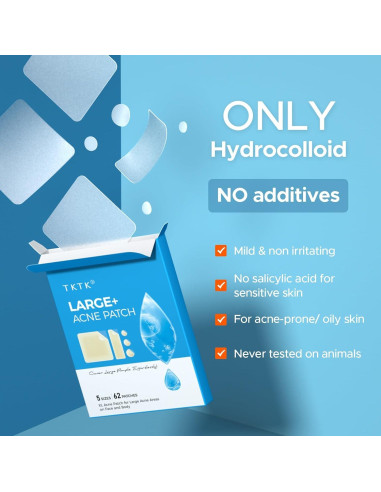 Parches para Granos XL TKTK 60 mm Hidrocoloide 62 Piezas