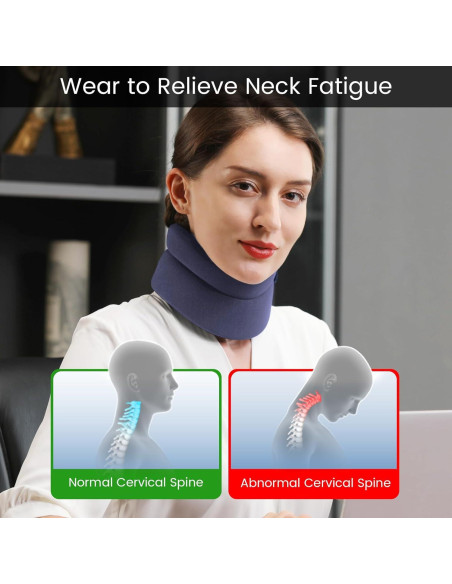 Faja cervical VELPEAU azul S para dolor de cuello y soporte