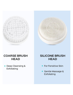 Cepillo Facial Eléctrico COSLUS FBS-D 2 en 1 con 2 Cabezales 2