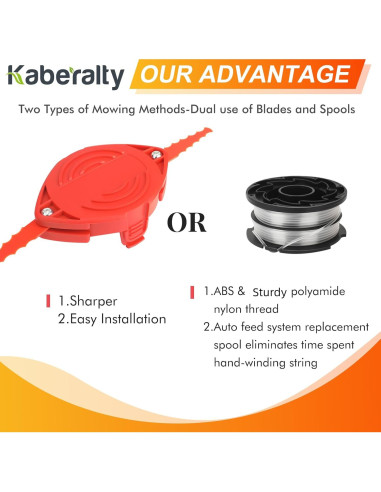 Cabezal de Repuesto DF-065 Kaberalty para Desmalezadora 21 Piezas