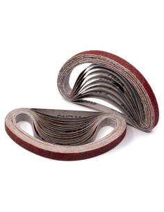 Cinta de Lija 1/2" x 18" 40 Granos Craftmas - Paquete 24