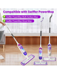 Almohadillas de Mopa Reutilizables FORSPEEDER 6 Piezas Microfibra 2