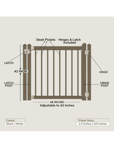 Kit de Puerta Personalizable MOUNTWEST 121.92 cm Blanco