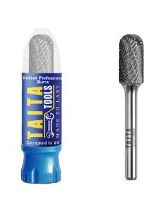 Fresa de Carburo TaitaTools 1/4" Mango Doble Corte para Amoladora