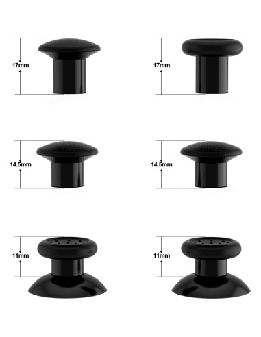 Palancas de Pulgar Intercambiables eXtremeRate para Nintendo Switch Pro - 3 Alturas Ajustables