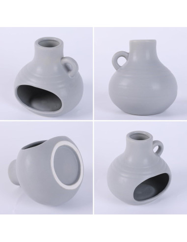 Soporte para Palo Santo y Salvia Cerámica Suruim Gris 12.7cm