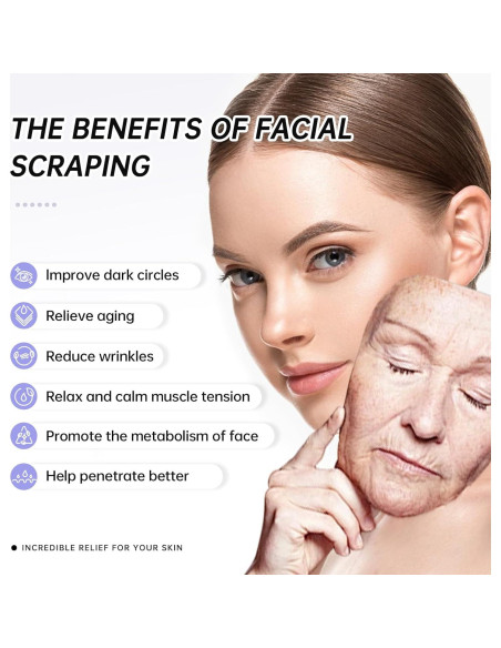 Gua Sha de Acero Inoxidable CUTELIILI - Masaje Facial y Corporal