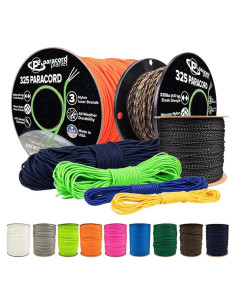 Cuerda Paracord Planet 325 Nylon 3mm 3m Púrpura Ácido