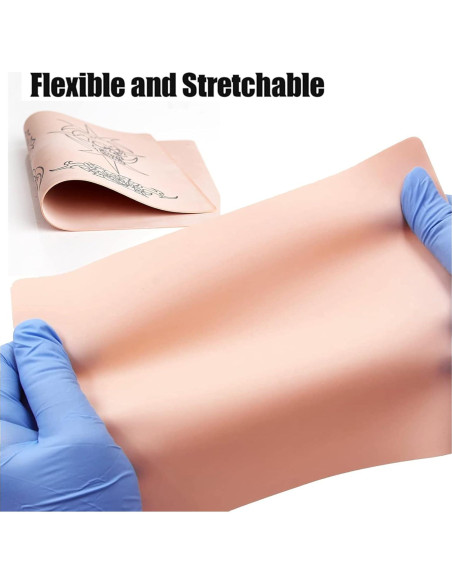 Piel de Práctica para Tatuaje SOTICA 5 Piezas 19.3x13.7cm Piel de Práctica para Tatuaje SOTICA 5 Piezas 19.3x13.7cm