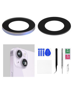 Reemplazo Lente Cámara Trasera OEM para iPhone 14 Plus - 2 Piezas
