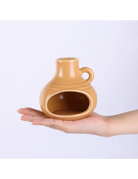 Soporte para Palo Santo y Salvia Cerámica Suruim Gris 12.7cm